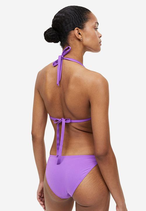 H&M - Push-up triangle bikini top - purple