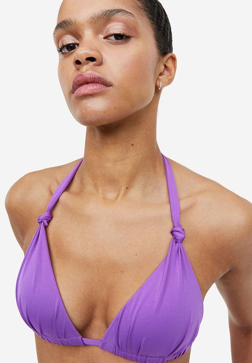 H&M - Push-up triangle bikini top - purple