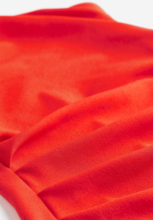 H&M - Gathered bandeau dress - red