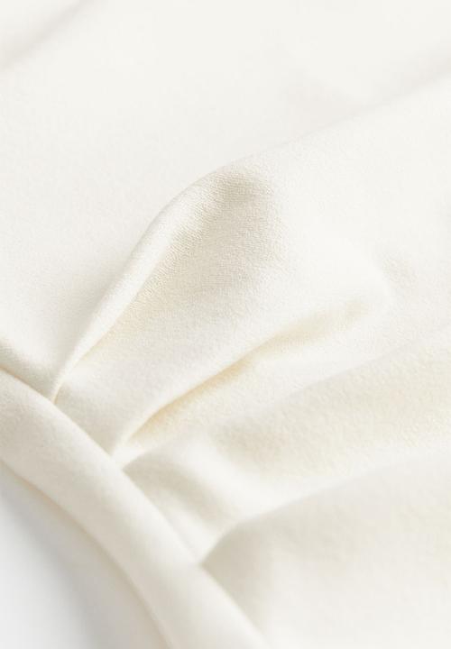 H&M - Gathered bandeau dress - cream