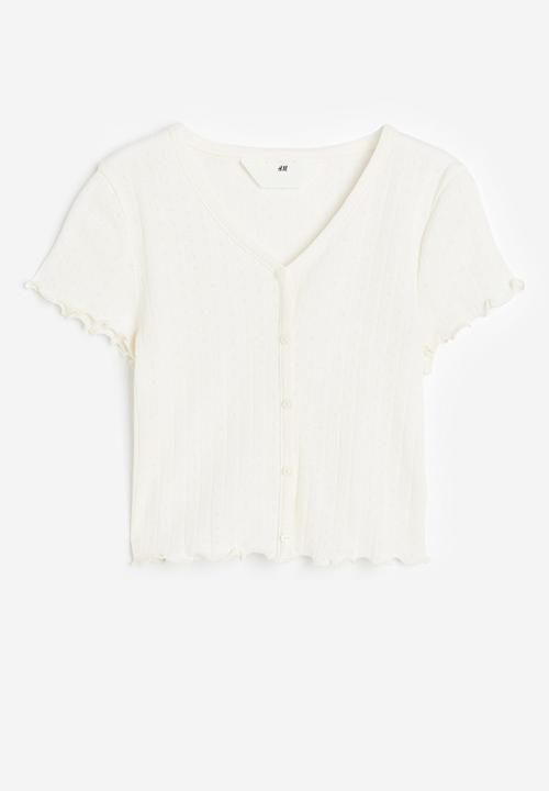 H&M - Cotton jersey T-shirt - white