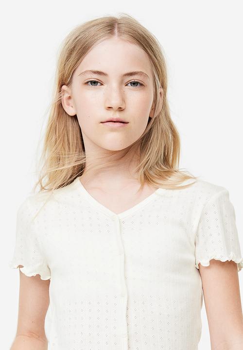H&M - Cotton jersey T-shirt - white