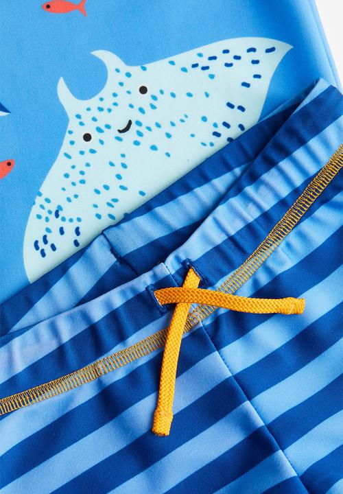 H&M - Upf 50 swim set - blue sea creatures