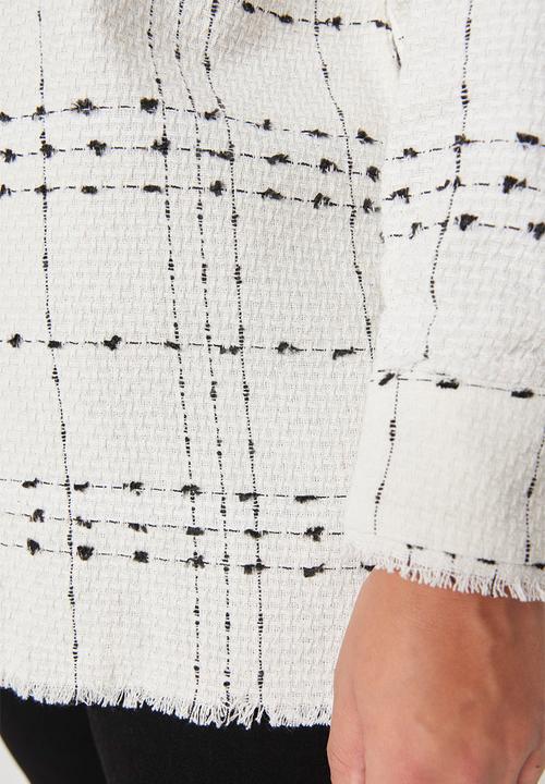 Trendyol - Plus chenille shirt - white