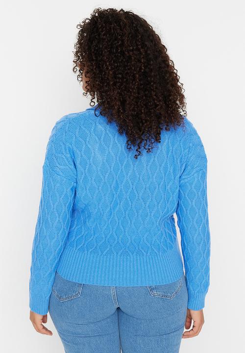 Trendyol - Plus sweater - blue