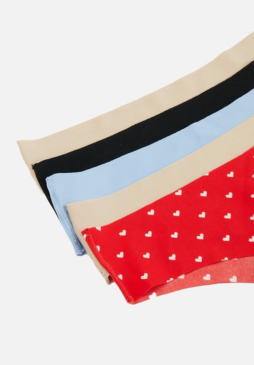 Cotton On - The invisible brasiliano Brief 5 pack - multi