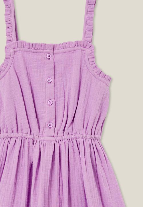 Cotton On - Eden bib dress - lavender dreams