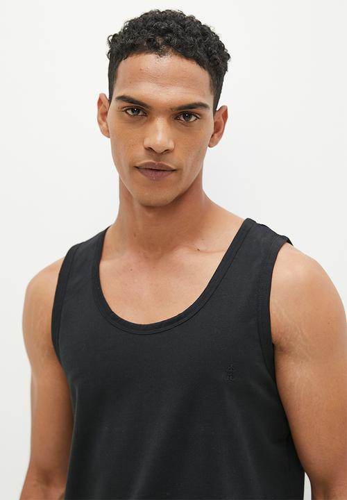 French Connection - 2 Pack vest - black & white 
