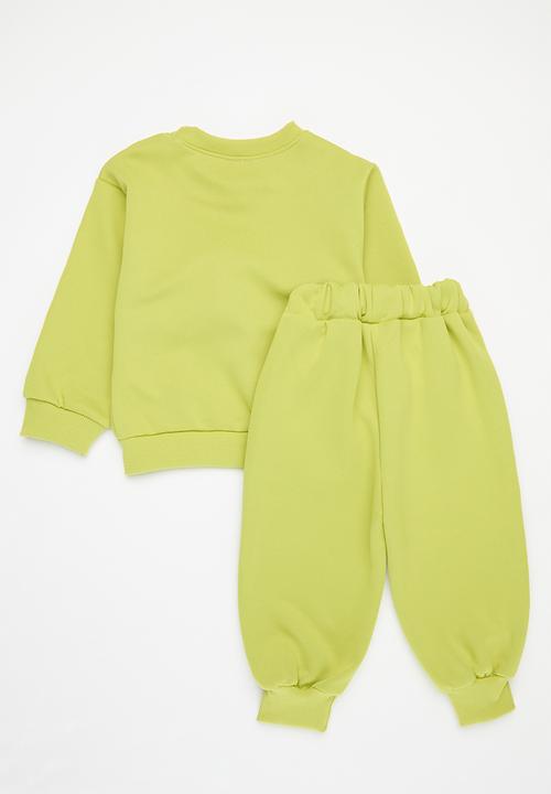 Pop Candy - Dinosaur deecor tracksuit set - green