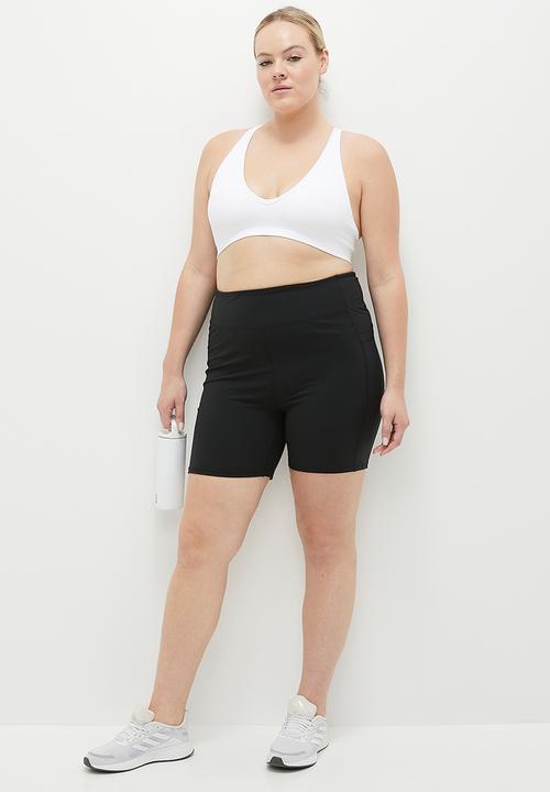 Cotton On - Plus Seamless Plunge Front Crop - White