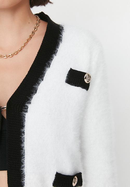 Trendyol - Pile cardigan - ecru
