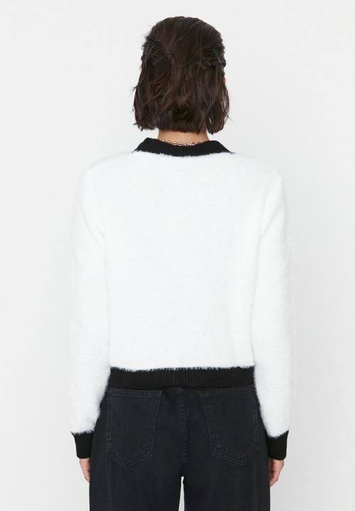 Trendyol - Pile cardigan - ecru