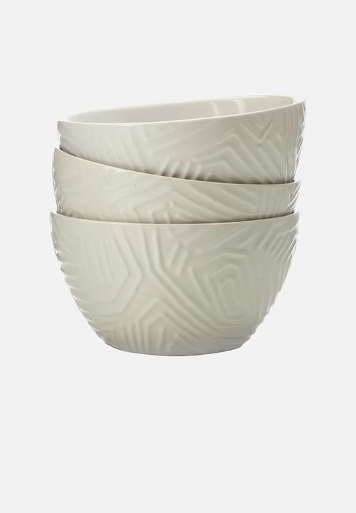 Maxwell & Williams - Dune Set of 3 Bowls - White