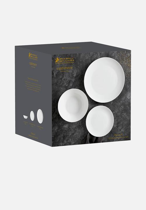Maxwell & Williams - CMR Coupe Dinner Set of 12 - White