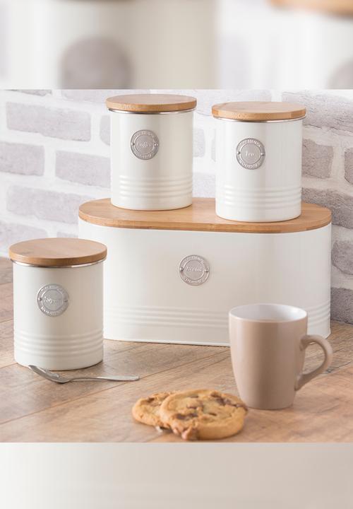 Typhoon - Typhoon Living Cream Tea Canister - Brown & Cream 