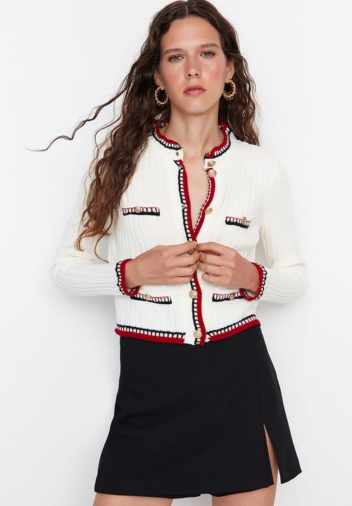 Trendyol - Crop cardigan - ecru