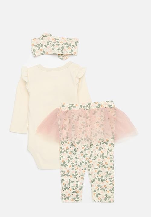 Pop Candy - Bodyvest with headband & legging set - beige