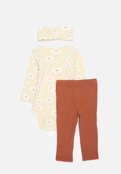 Pop Candy - Bodyvest with headband & legging set - light orange