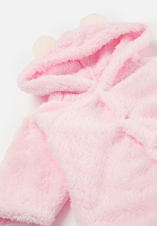 Pop Candy - Hooded babygrow - pink