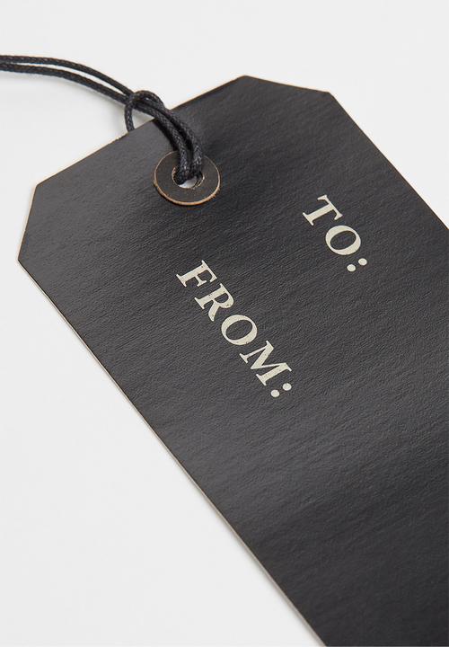 H&M - 5 Pack gift tags - black