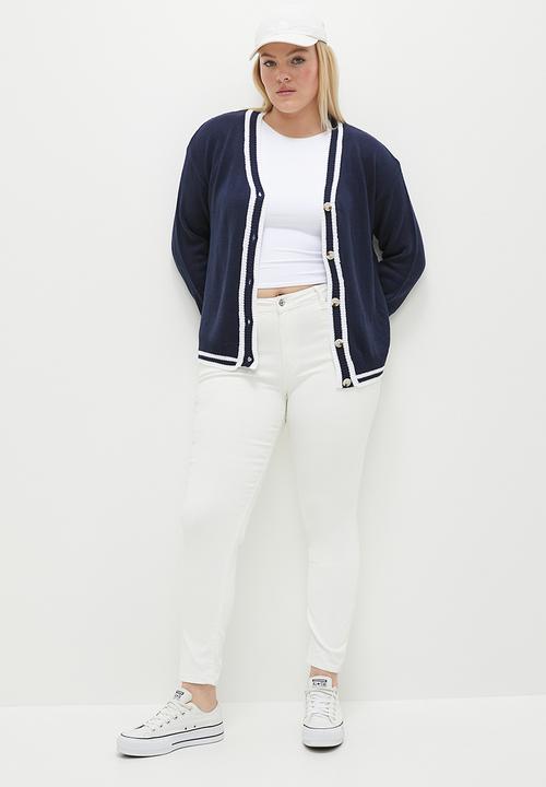 dailyfriday - Contrast cardigan - navy & black