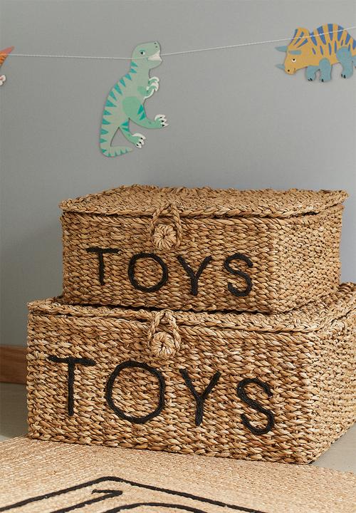 H&M - Lidded toy box - beige