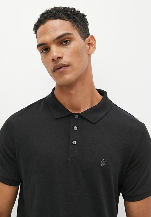 French Connection - J polo - black/gunmetal