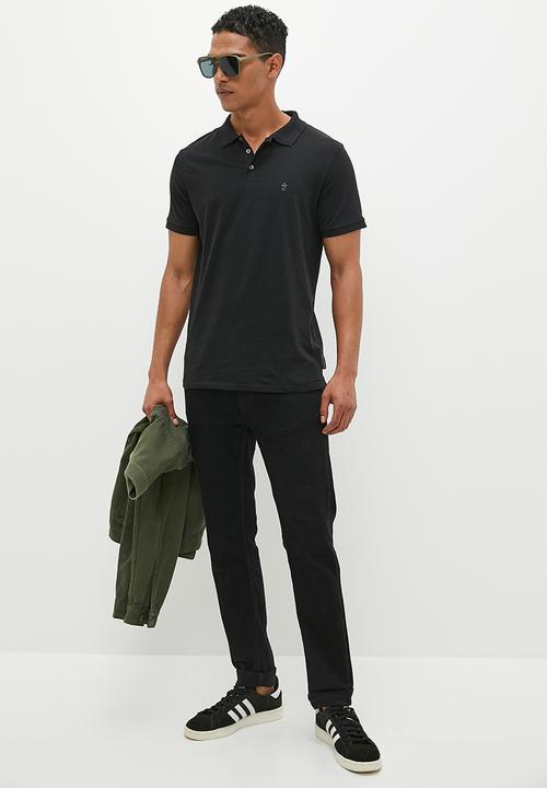 French Connection - J polo - black/gunmetal