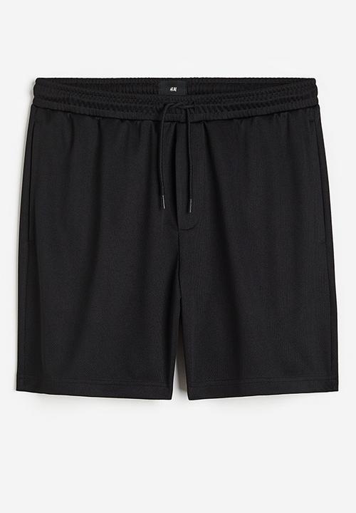 H&M - Relaxed fit mesh shorts - black