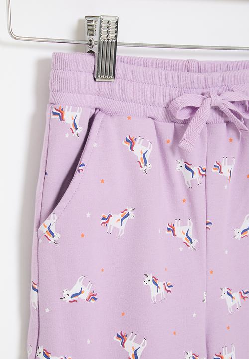 Pop Candy - Printed joggers - lilac