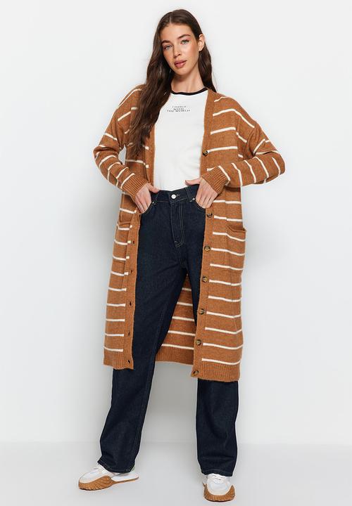 Trendyol - Soft textured cardigan - camel