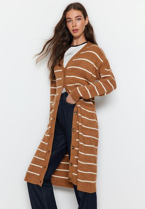 Trendyol - Soft textured cardigan - camel