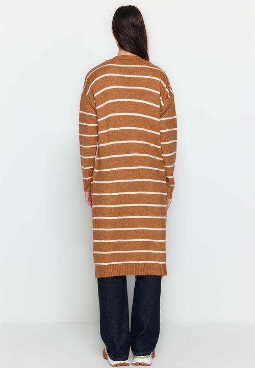 Trendyol - Soft textured cardigan - camel