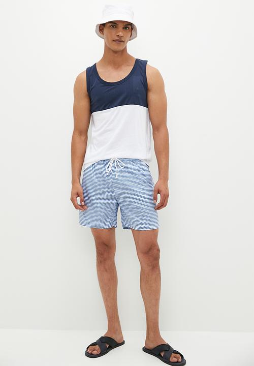 French Connection - Vest block - marine & white