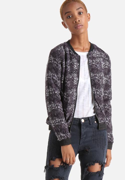 ONLY - Smoke Snake Reversible Bomber Jacket