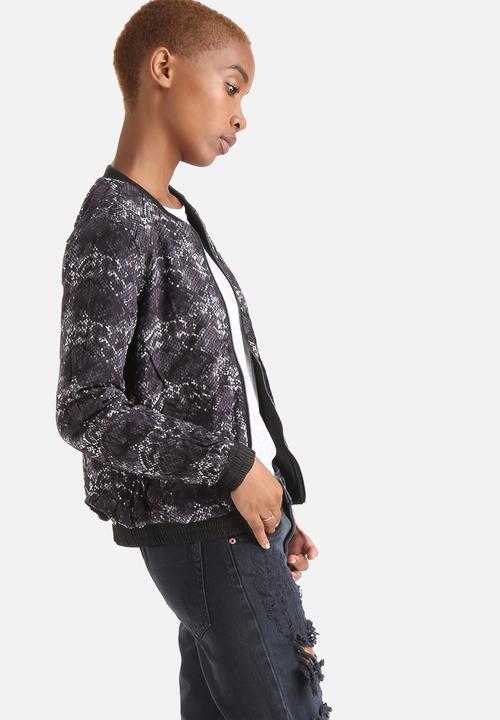 ONLY - Smoke Snake Reversible Bomber Jacket