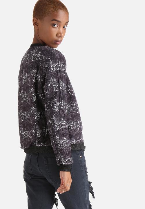 ONLY - Smoke Snake Reversible Bomber Jacket