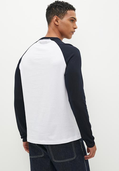 French Connection - Raglan long sleeve - white & marine 