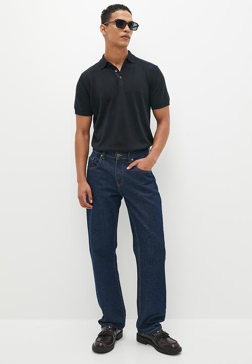 French Connection - Cotton polo short sleeve - black