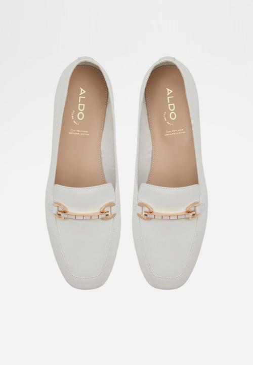 ALDO - Symposia leather loafer - white/bone