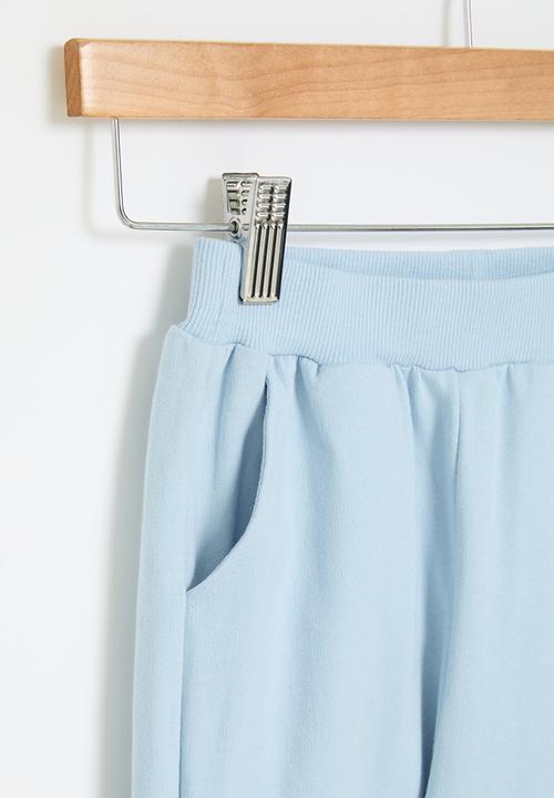 Pop Candy - Cuffed trackpants - light blue