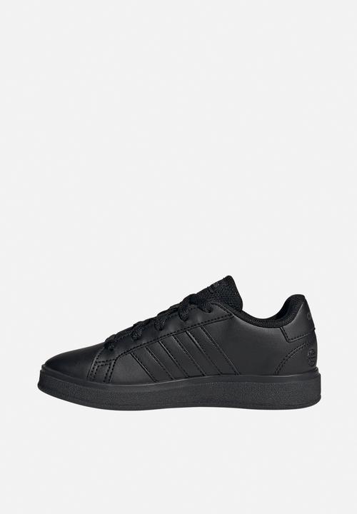 adidas Performance - Grand Court 2.0 K - Core Black/Core Black/Grey Six