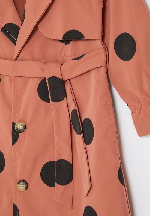 Pop Candy - Polka dot trench coat - pink
