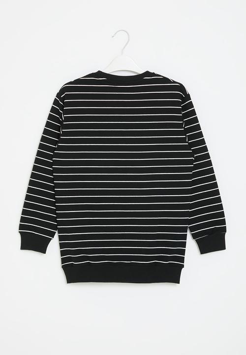 Pop Candy - Stripe sweatshirt - black