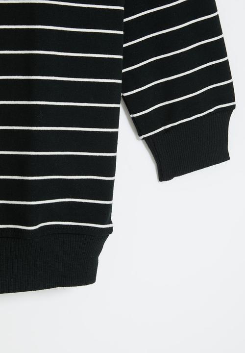 Pop Candy - Stripe sweatshirt - black