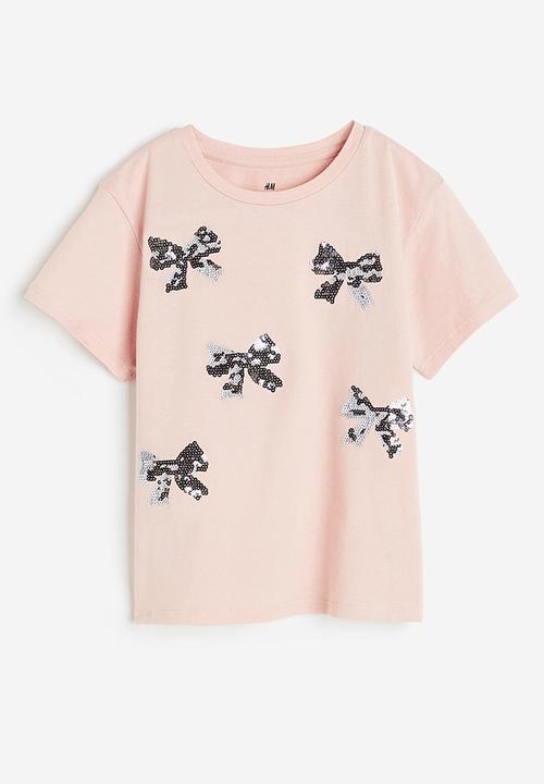 H&M - Top - light pink & bows