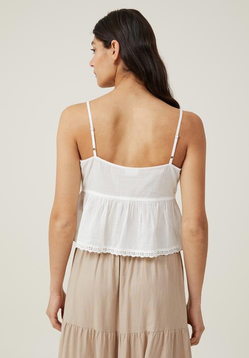 Cotton On - Bella Lace Cami - White