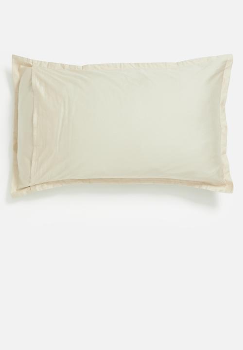 Sixth Floor - T400 Egyptian cotton oxford pillowcase set - stone