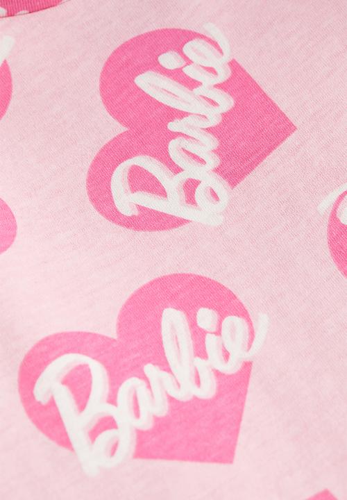 H&M - Printed cotton dress - pink & barbie