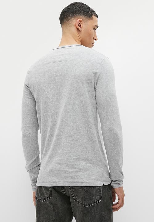 French Connection - Crew long sleeve - lgt grey mel